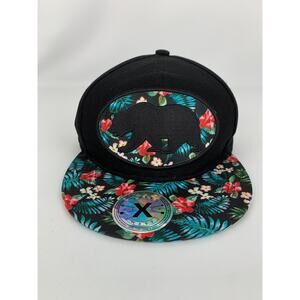 East X West Baseball Hat Tropical California Bear Black Snapback Cap Adjustable